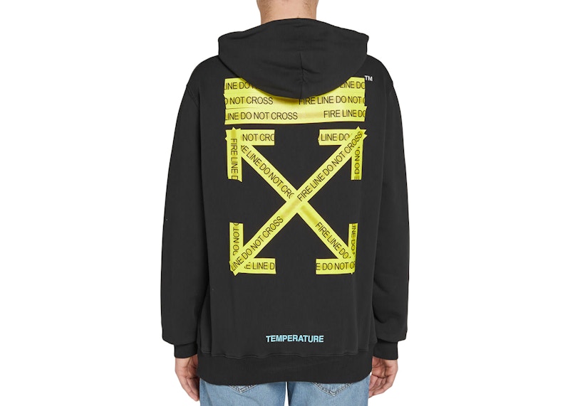 Off white 2025 hoodie firetape