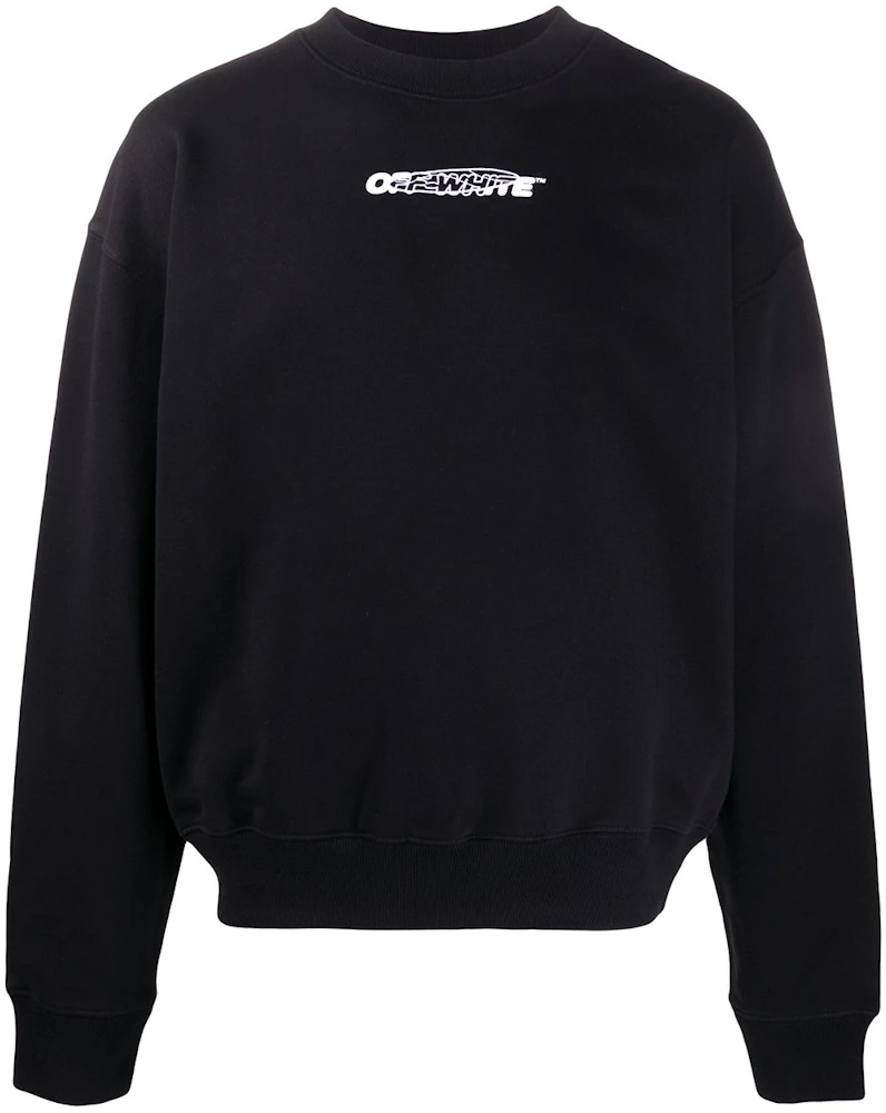 Shop4Ever Men's White Tiger Crewneck Sweatshirt XXXX-Large Black