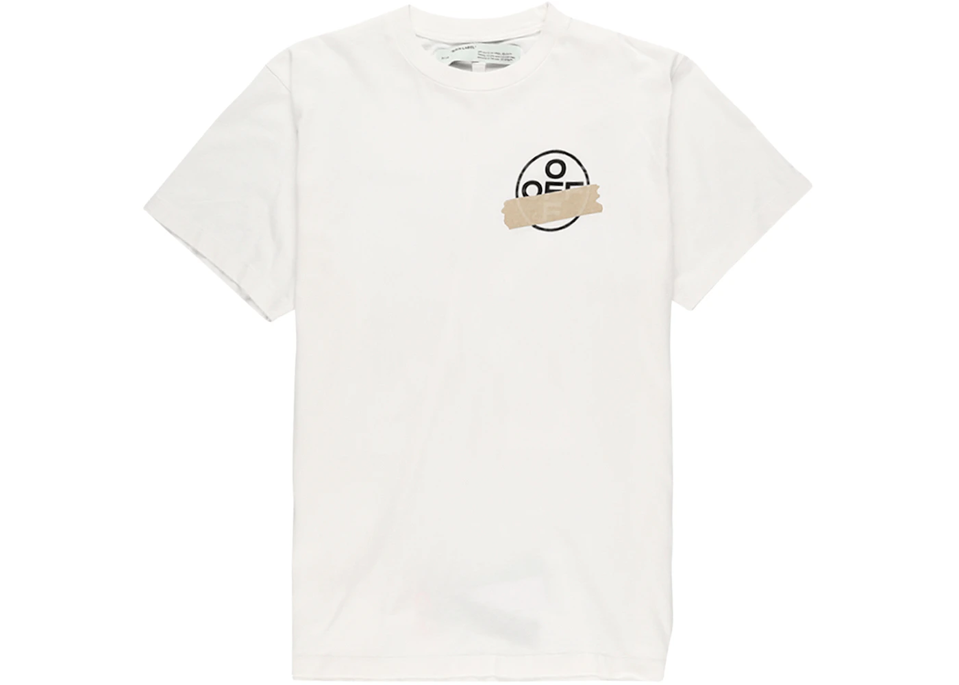【関税込み】Off-White ホワイト Tape Arrow Tシャツ OFF-WHITE Oversized Fit Tape Arrows T-Shirt White Men's