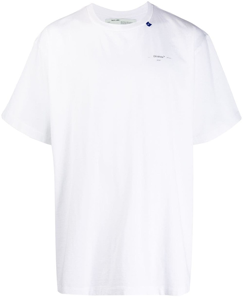 OFF-WHITE Oversized Fit Unfinished T-Shirt White/Black - FW19