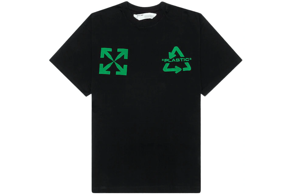 OFF-WHITE Oversized Fit Universal Key T-Shirt Black/Green