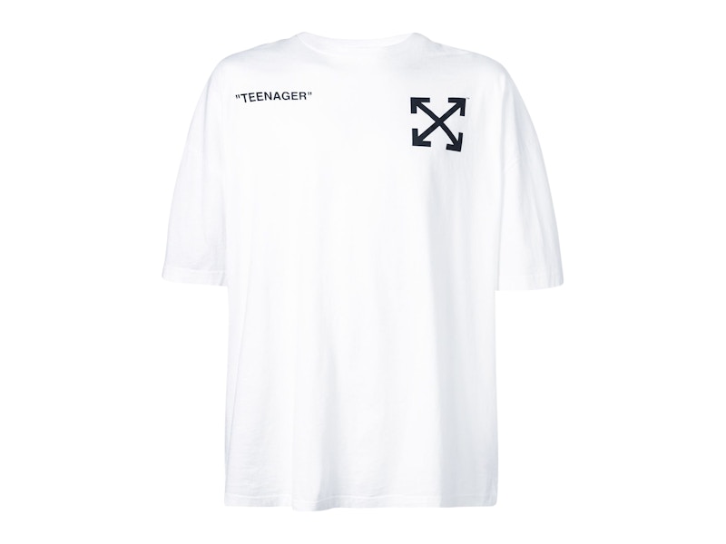 OFF-WHITE Bart Public Enemy T-Shirt White Men's - SS19 - US