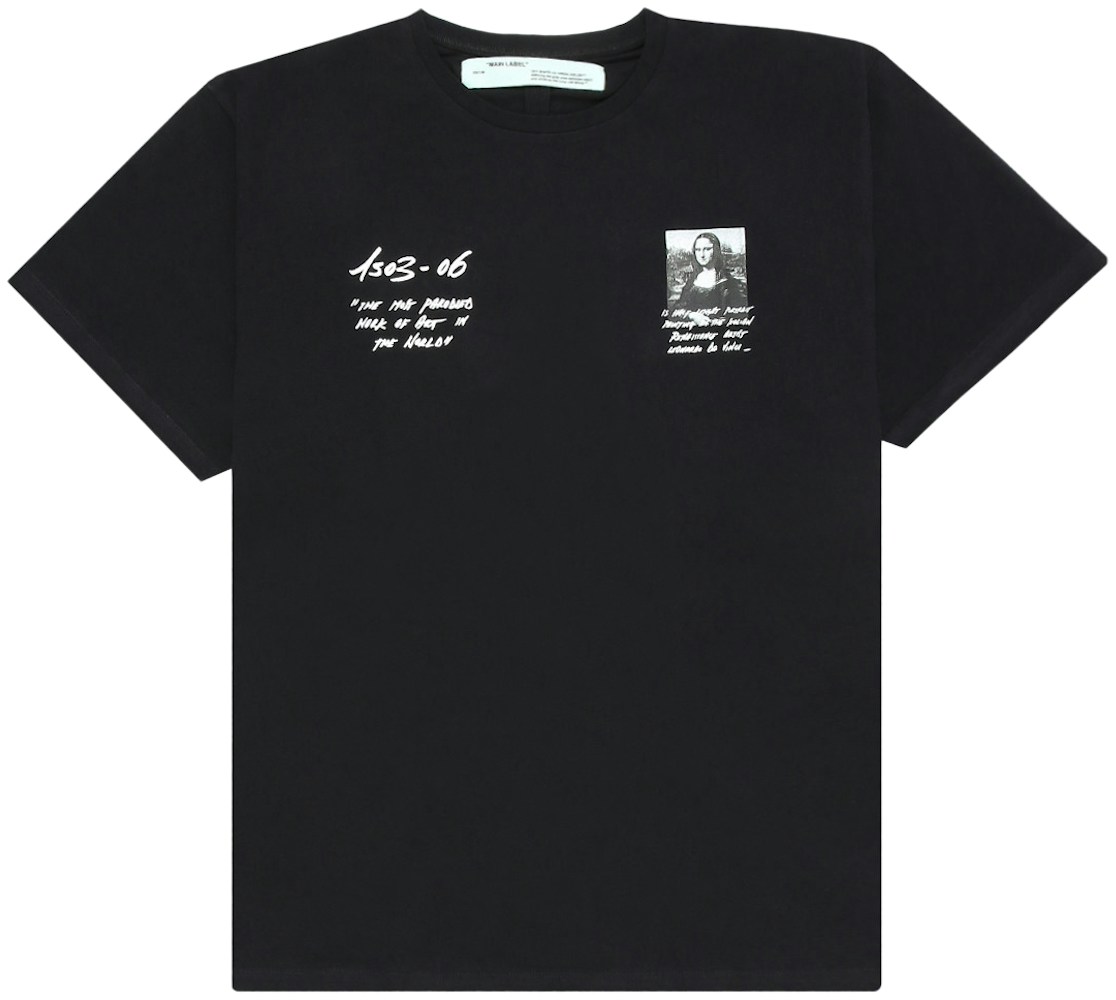 OFF-WHITE Oversized Monalisa Graphic T-Shirt Black/White - SS19