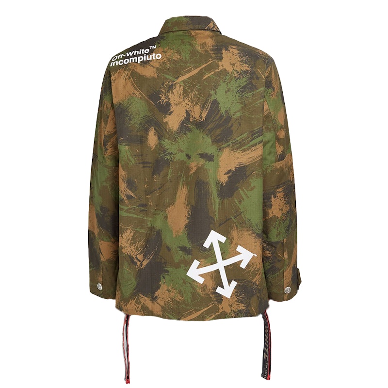 OFF-WHITE Paintbrush Camouflage Field Jacket Camouflage Men's