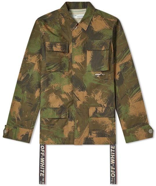 Modsætte sig pludselig dragt OFF-WHITE Paintbrush Camouflage Field Jacket Camouflage Men's - FW19 - US