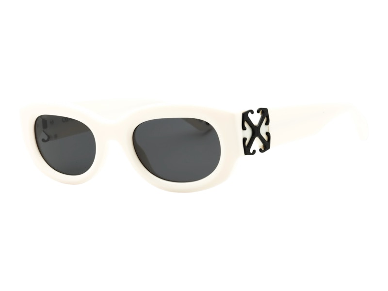 Pre-owned Off-white Offwhite Palmer Sunglasses In White Dark Grey (oeri14es25pla0010107)
