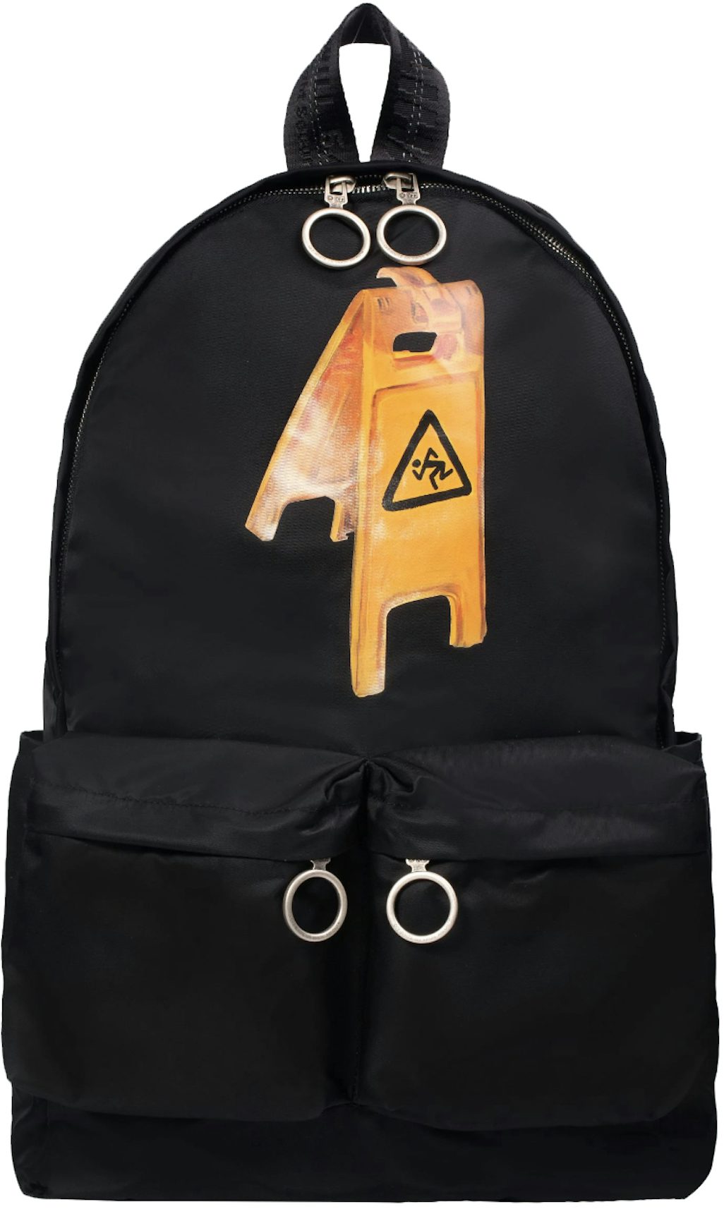 fotoelektrisk Rouse pegefinger OFF-WHITE Pascal Backpack Black/Yellow in Cotton with Silver-tone - US