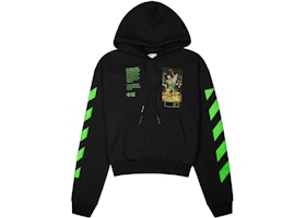 photo Off White Hoodie Green And Black off white pascal golden ratio painting hoodie black multicolor