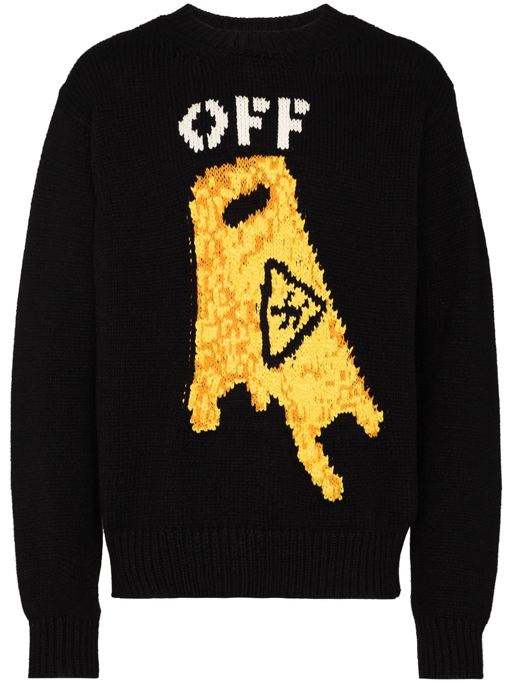 OFF-WHITE Pascal Knit Sweater Black/Yellow Men's - FW20 - US