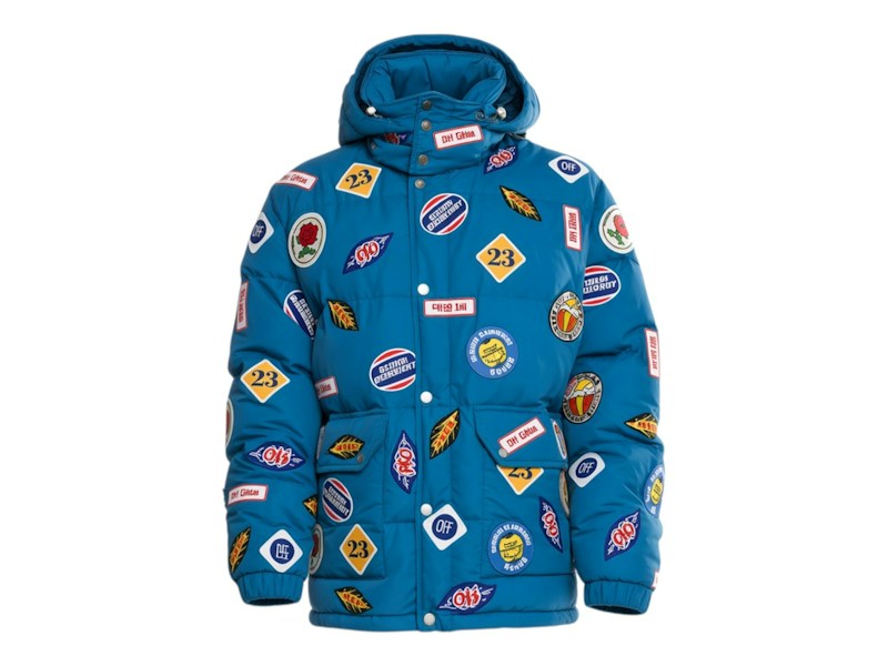 Piumino OFF-WHITE Patches Blu