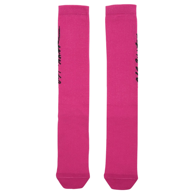 OFF-WHITE Pop Socks Fuchsia/Black