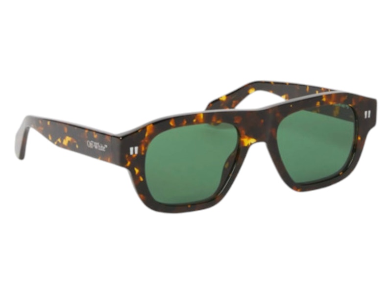 Pre-owned Off-white Offwhite Providence Sunglasses In Havana Green (oeri134f24pla0016055/fr)