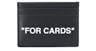 OFF-WHITE Quote "FOR CARDS" Card Holder Black