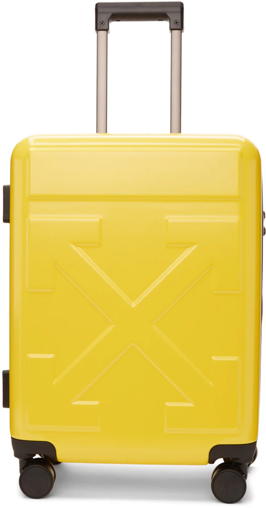 OFF-WHITE Quote Luggage Yellow - Polycarbonate \