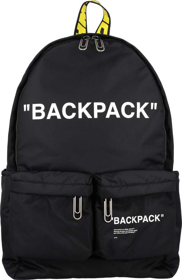 Off white 2025 black quote backpack