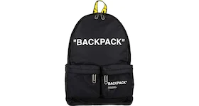 OFF-WHITE Quote Nylon Backpack Black/White