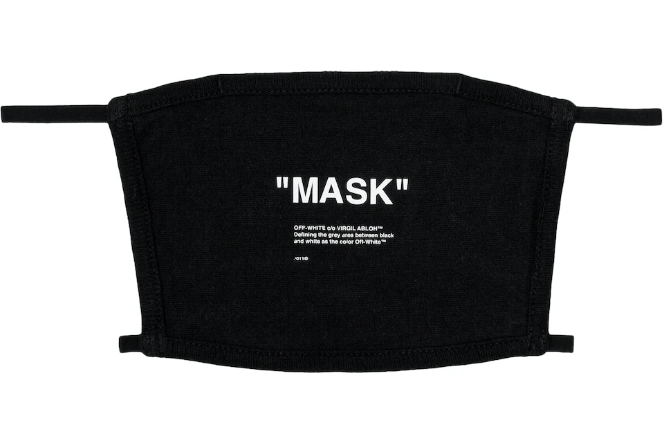 OFF-WHITE Quote Over The Head Face Mask Black/White