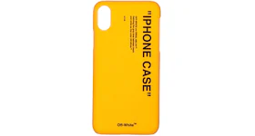 OFF-WHITE Quote iPhone XS Max Case Yellow/Black