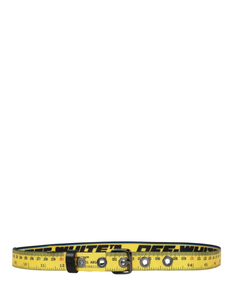 Pre-owned Off-white Women's Offwhite Reversible Measuring Tape Belt