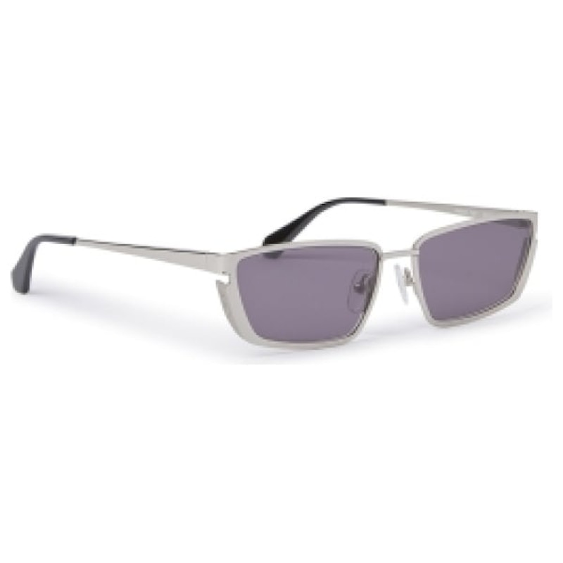 Pre-owned Off-white Offwhite Richfield Sunglasses In Silver/dark Grey (oeri119s24met0017207/fr)