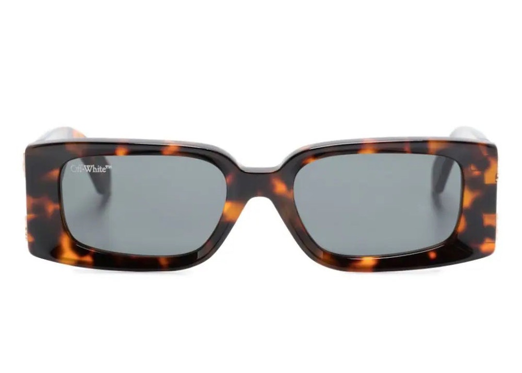 Pre-owned Off-white Roma Sunglasses Havana (oeri098f23pla0016007)