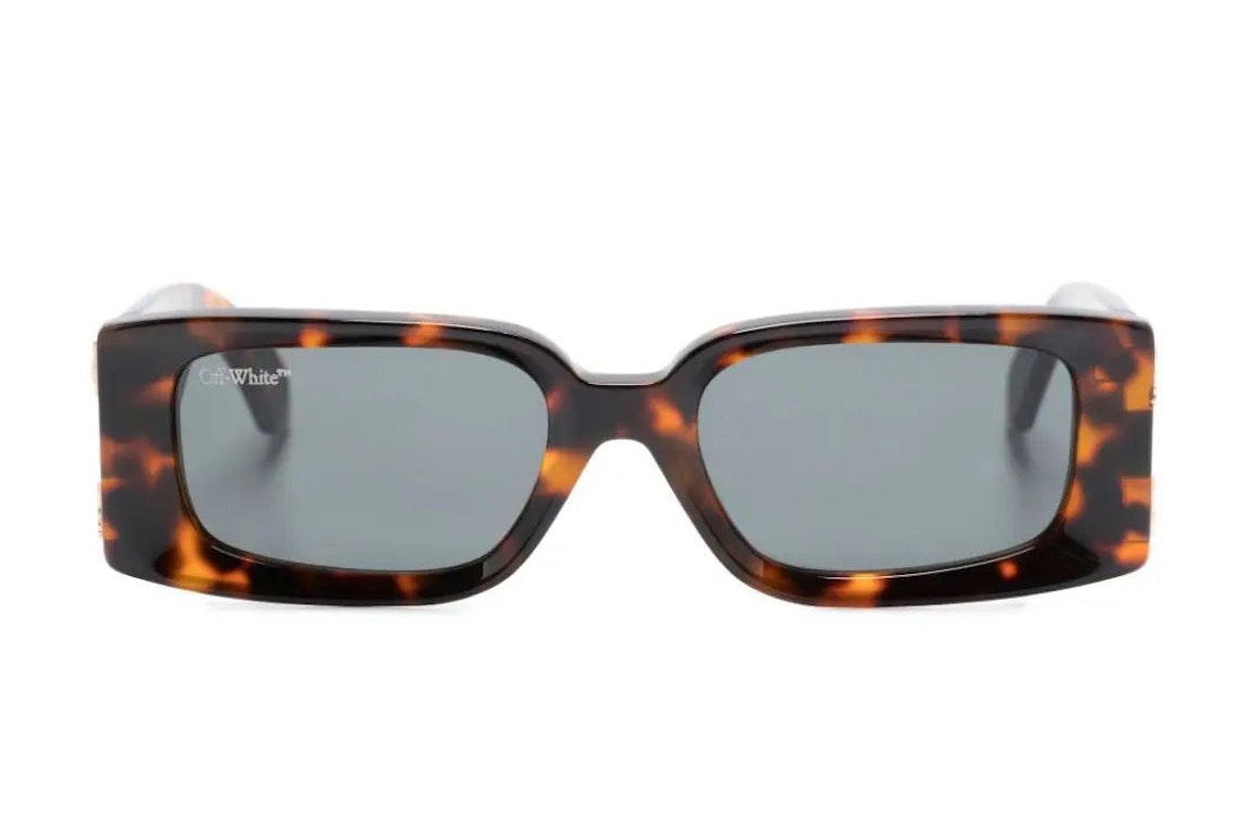 Pre-owned Off-white Roma Sunglasses Havana (oeri098f23pla0016007)