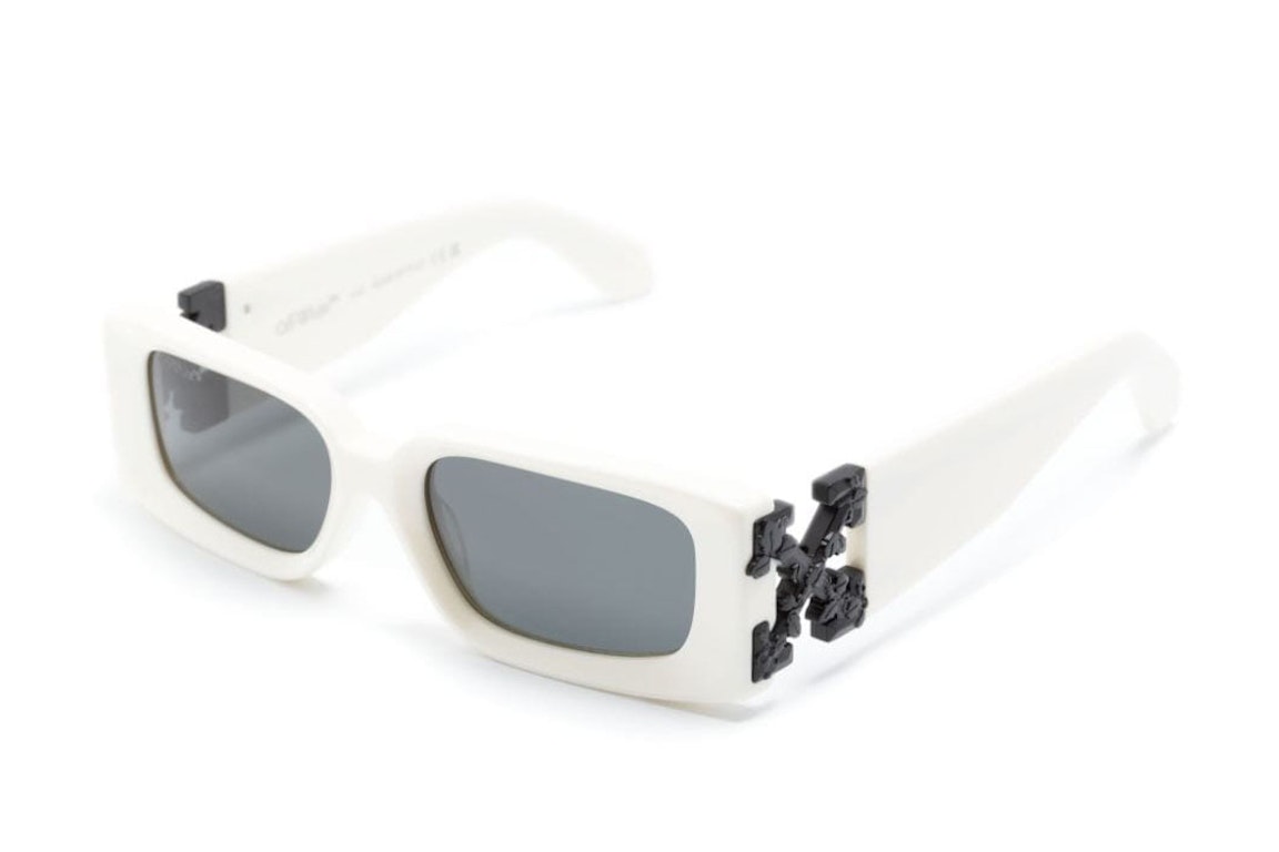 Pre-owned Off-white Roma Sunglasses White (oeri098f23pla0010107)