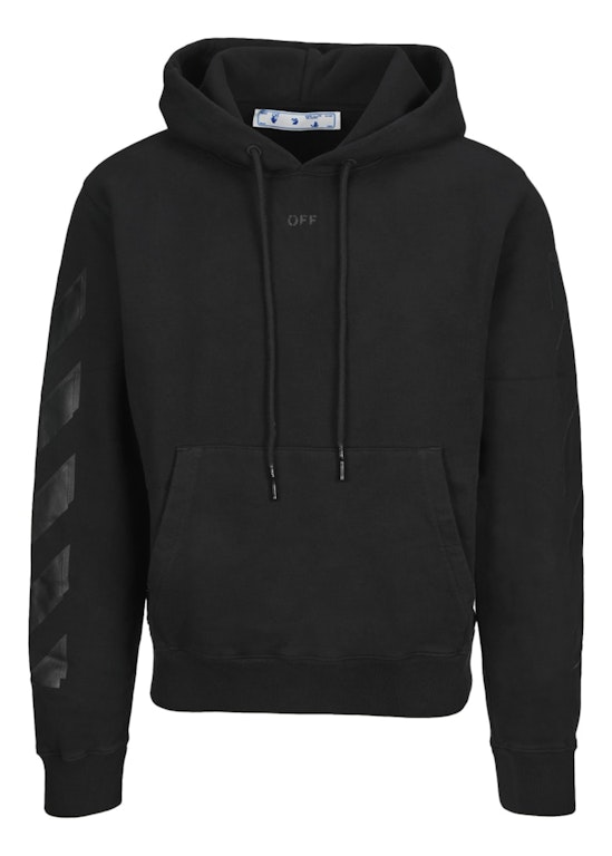 Pre-owned Off-white Rubber Arrows Hoodie Black