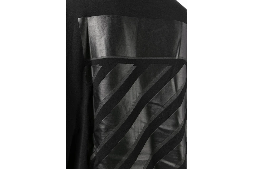 Off-White Rubber Diagonals Oversized T-Shirt Black/Black