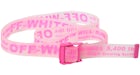 OFF-WHITE Rubber Industrial Belt (SS19) Transparent Fuchsia