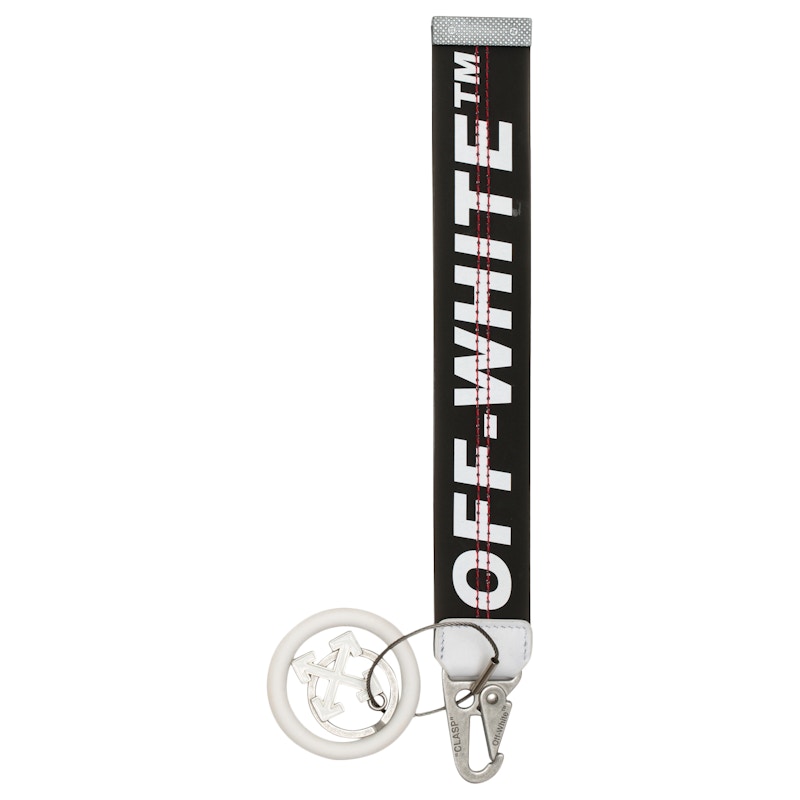 OFF-WHITE Rubber Industrial Keychain (SS19) Black/White Men's