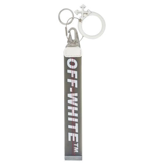 off white rubber key chain