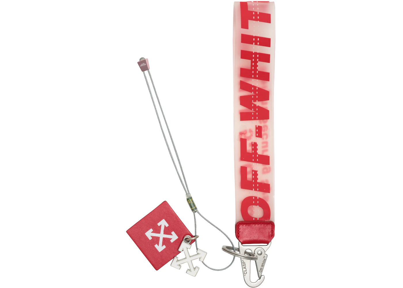 OFF-WHITE Rubber Industrial Keychain (SS19) Red Men's - SS19 - US