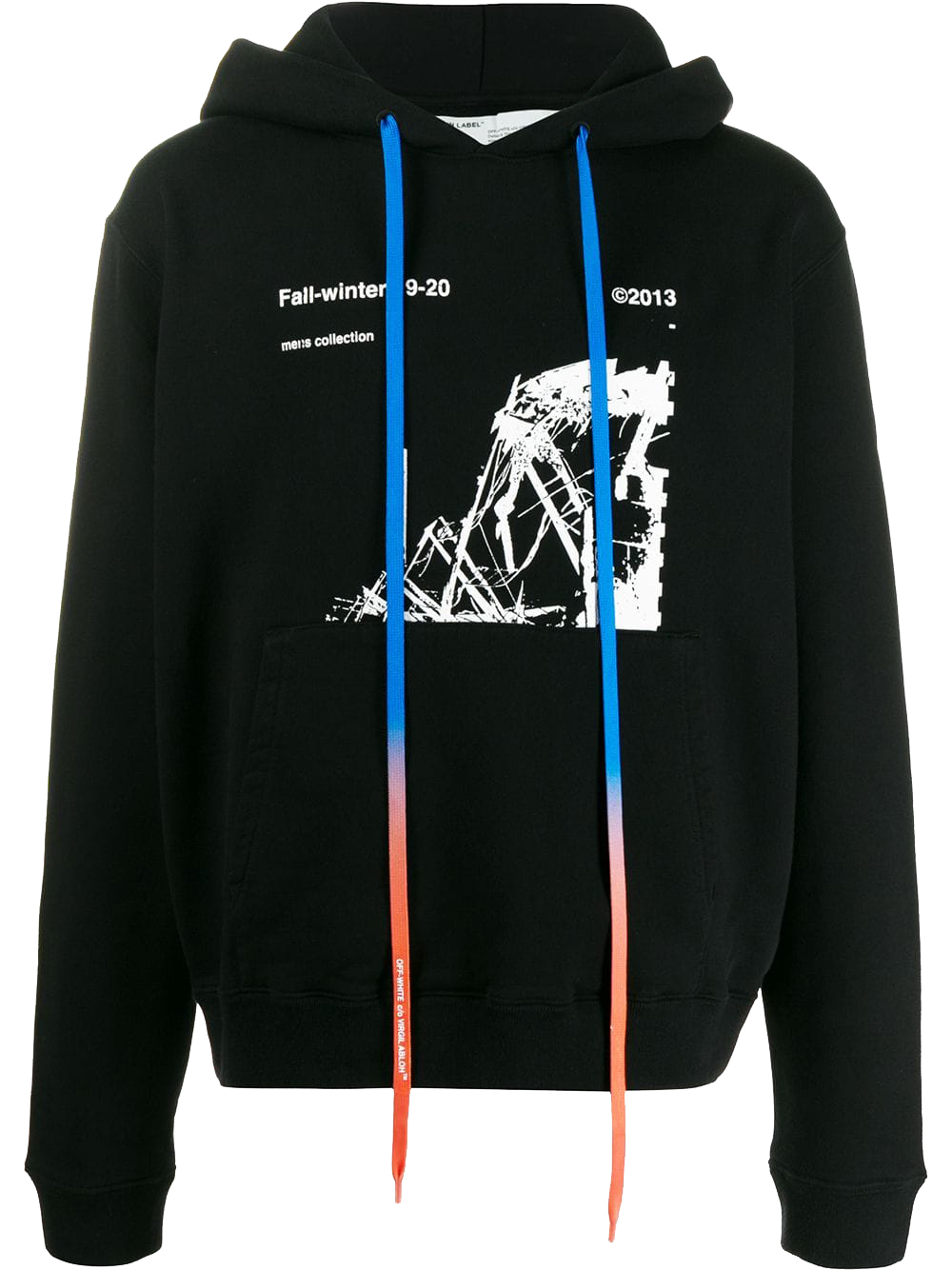 OFF-WHITE Ruined Factory Hoodie Black/White/Green