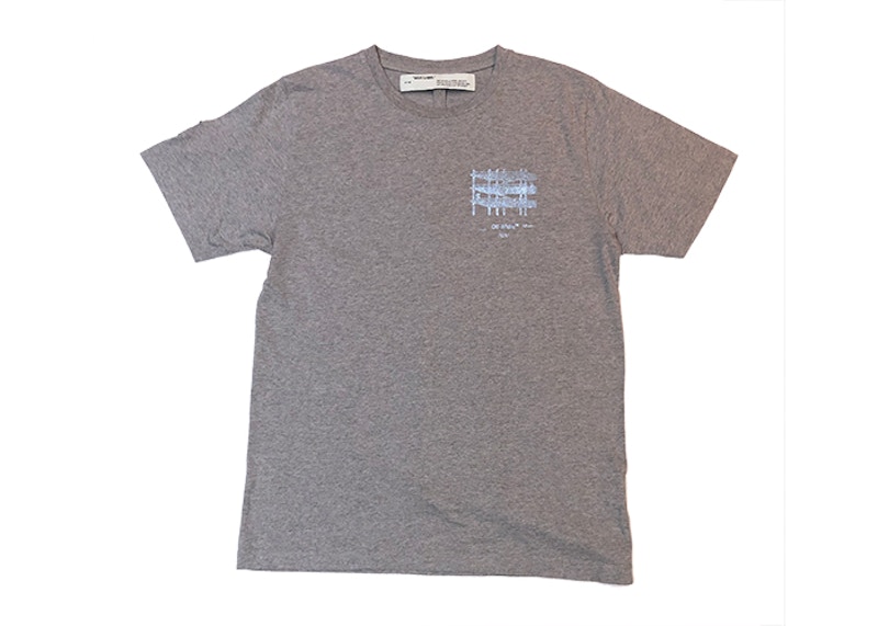 OFF-WHITE Scaffold Arrows Logo Tee Grey