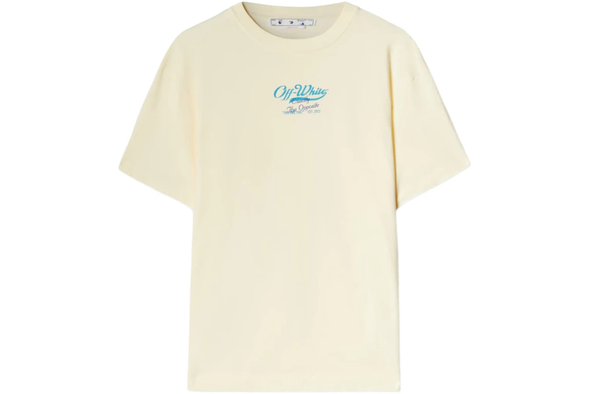OFF-WHITE Script Logo Opp Over Skate S/S Tee Ivory - SS23 - FR
