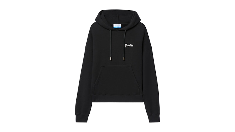 OFF-WHITE Script Skate Hoodie Black