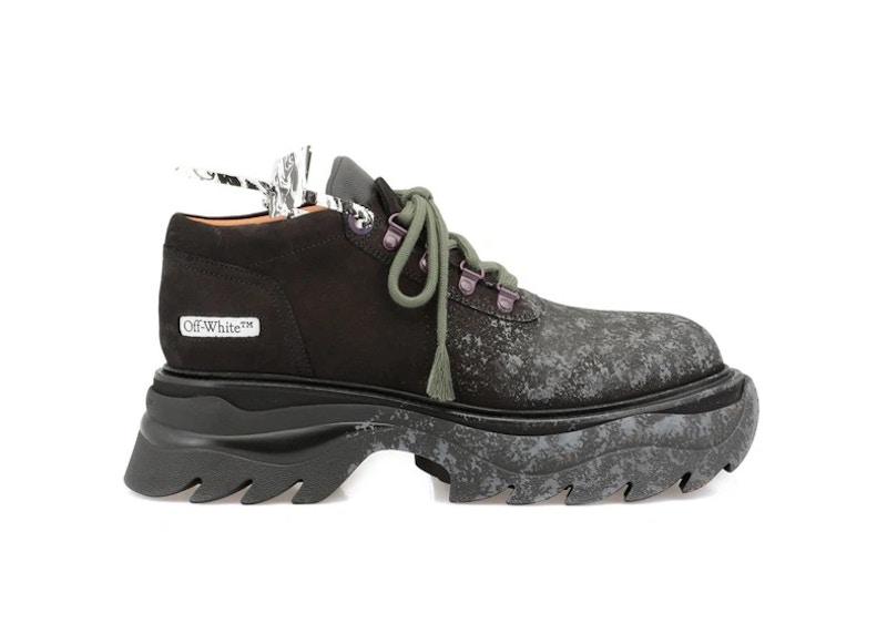Pre-owned Off-white Men's Offwhite Sculpted Platform Chuncky Sneakersin Black/green