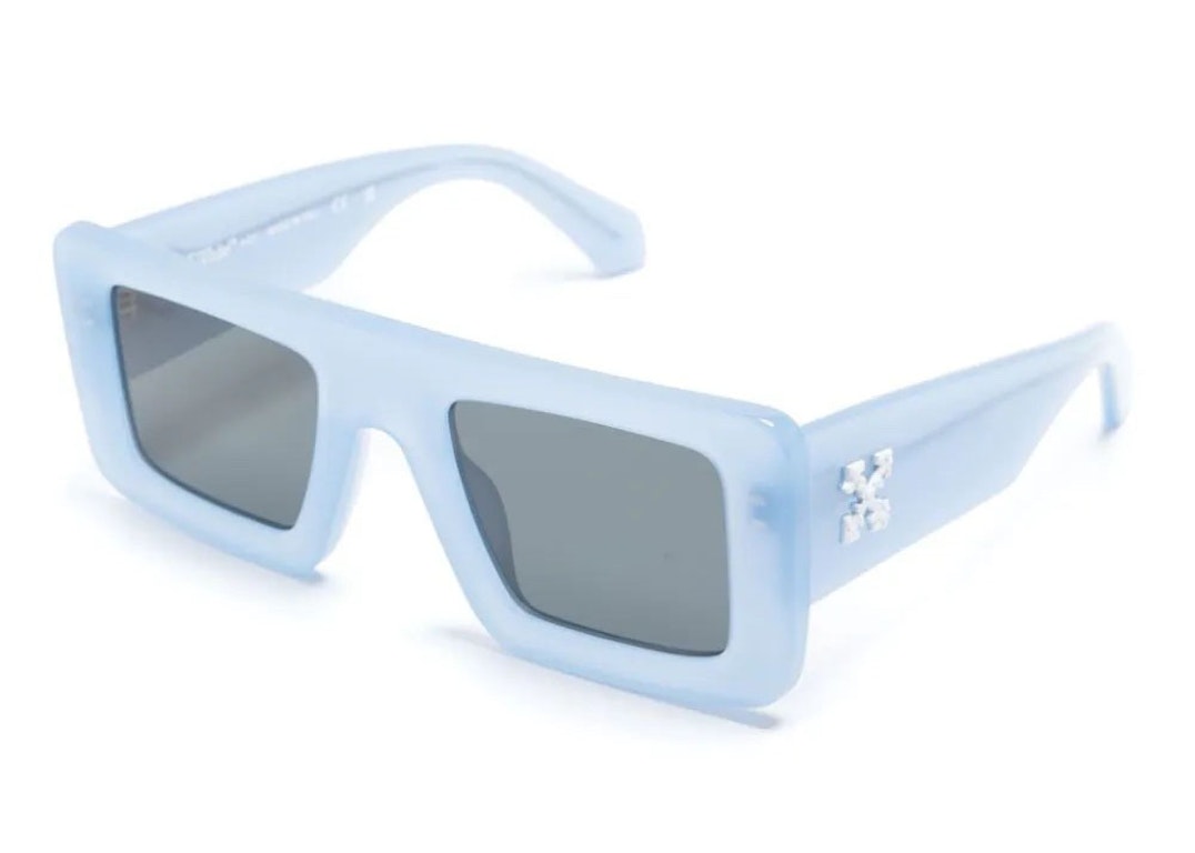 Pre-owned Off-white Seattle Sunglasses Blue (oeri069c99pla0014007)
