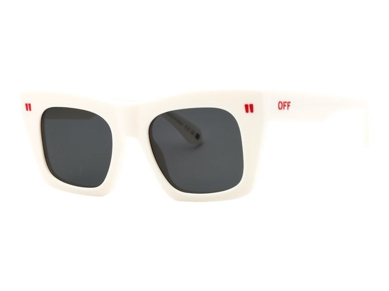 Pre-owned Off-white Offwhite Selma Sunglasses In White Dark Grey (oeri13ys25pla0010107)