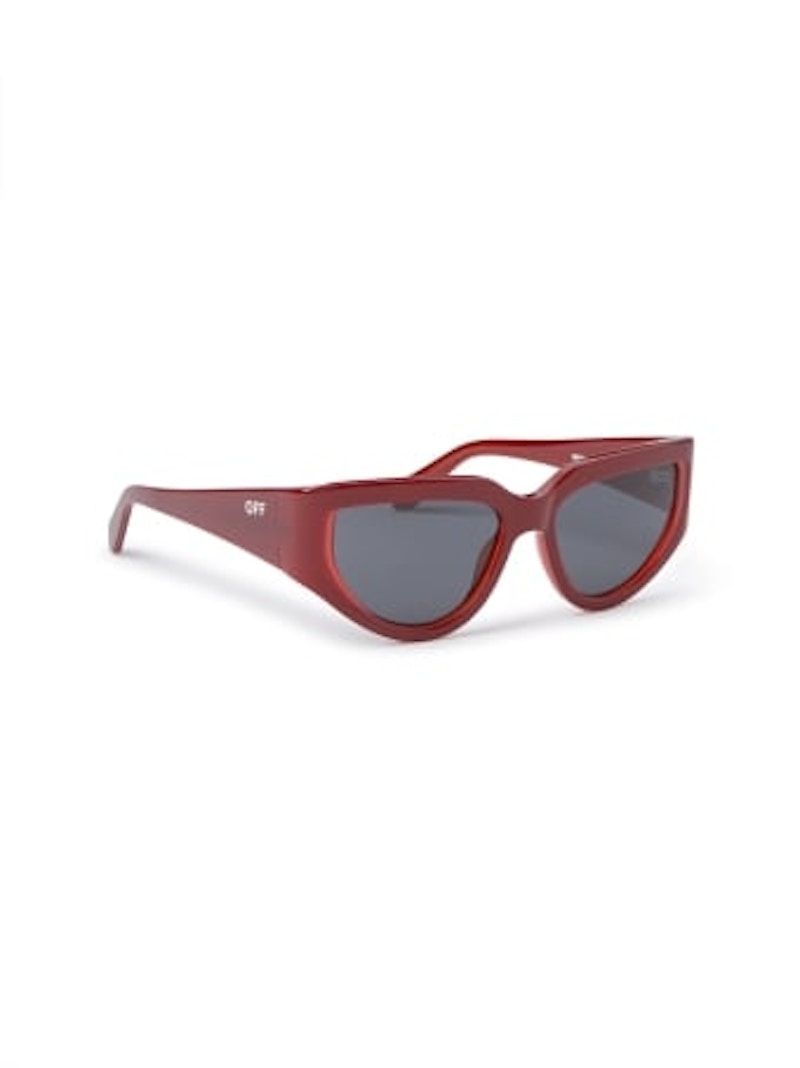 Pre-owned Off-white Offwhite Seward Sunglasses/fr) In Burgundy/dark Grey/grey (oeri116s24pla0012807