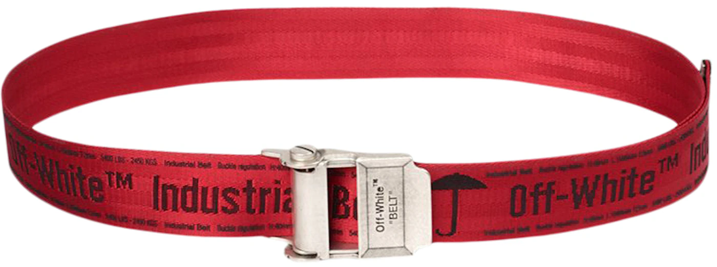 OFF-WHITE Short 2.0 Industrial Belt Red/Black/No Color