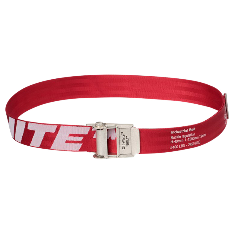 OFF-WHITE Short 2.0 Industrial Belt Red/White - SS20