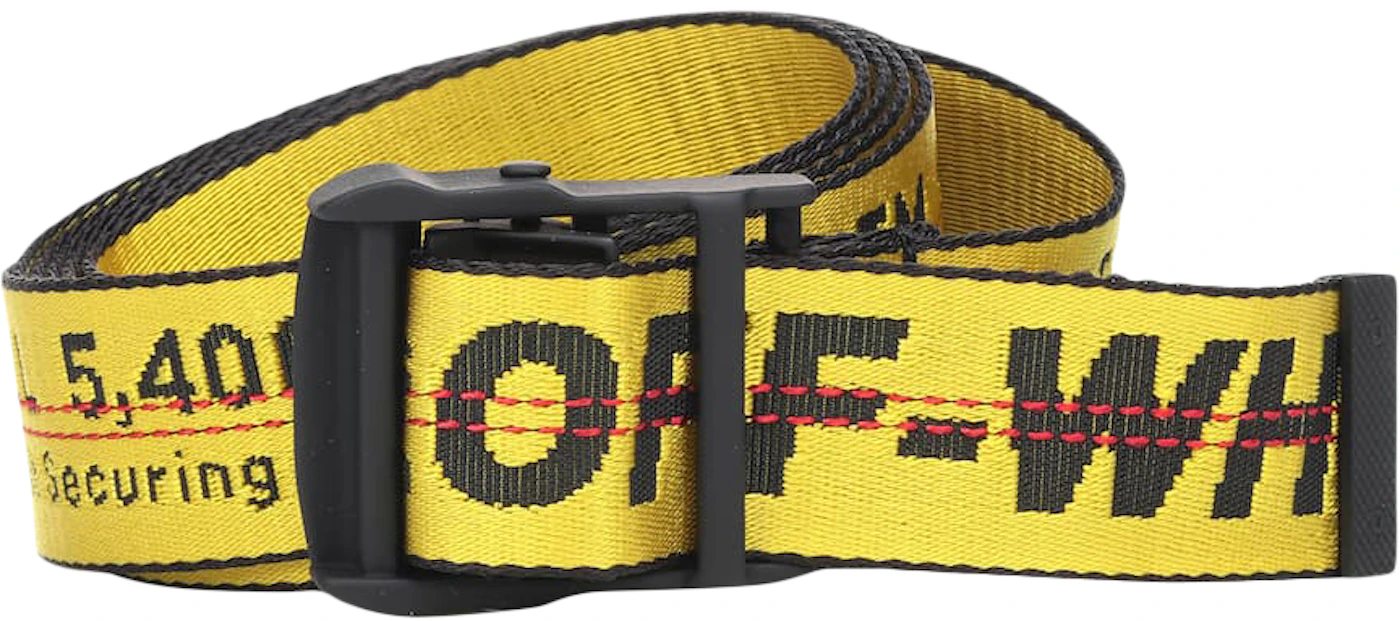 OFF-WHITE Short Industrial Belt Yellow/Black - SS20 - US