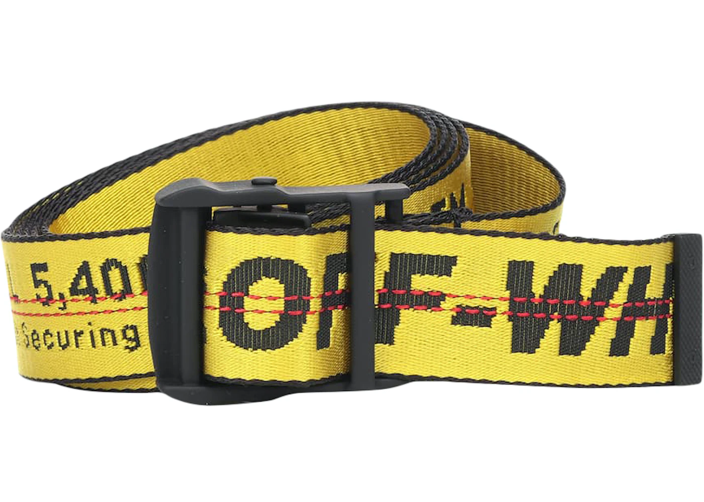 OFF-WHITE Short Industrial Belt Yellow/Black - SS20 - US