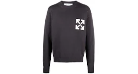 OFF-WHITE Single Arrow Knit Crewneck Sweatshirt Black