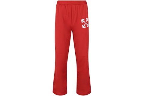 OFF-WHITE Single Arrow Slim Track Pants Red Men's US