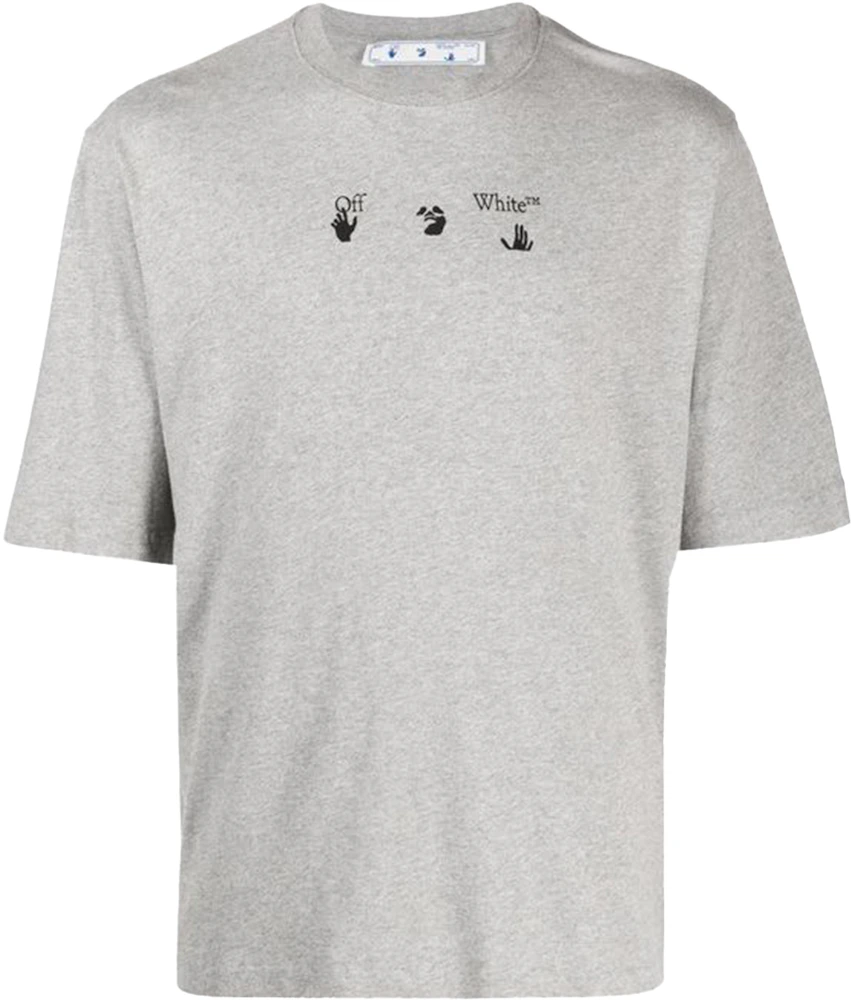 OFF-WHITE Sketch Arrows Logo T-Shirt Grey/Black Men's - FW21 - US
