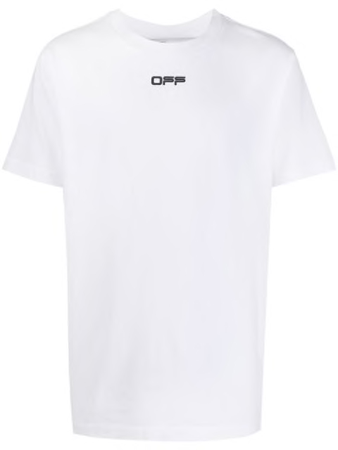 OFF-WHITE Slim Fit Airport Tape Print T-Shirt White メンズ - JP