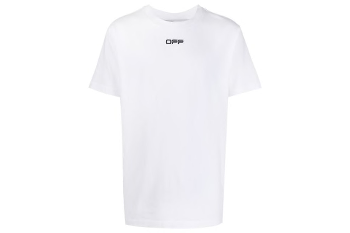 Pre-owned Off-white Slim Fit Airport Tape Print T-shirt White